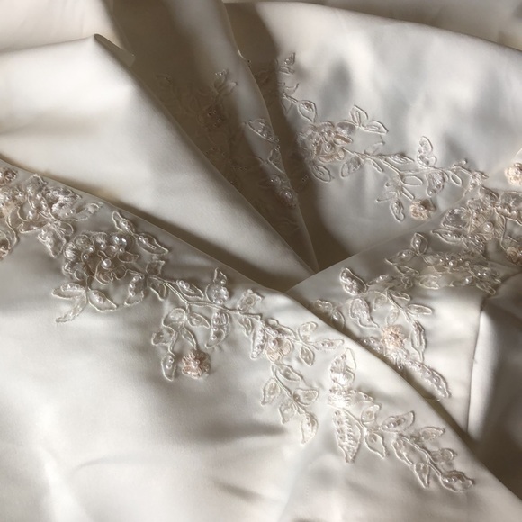 Eden Brides Elegantly Beaded Wedding Gown, 12 - Picture 5 of 13